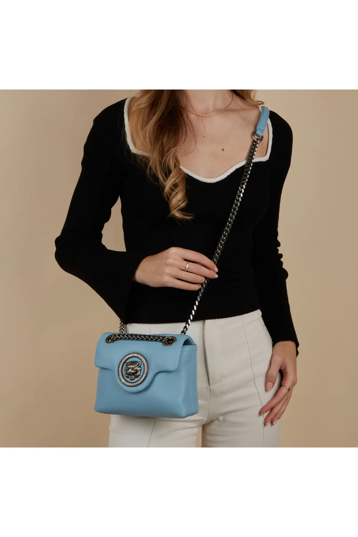 Just Cavalli  Puffy Damen Umhängetasche Blau 75ra4bc2-zs748-272