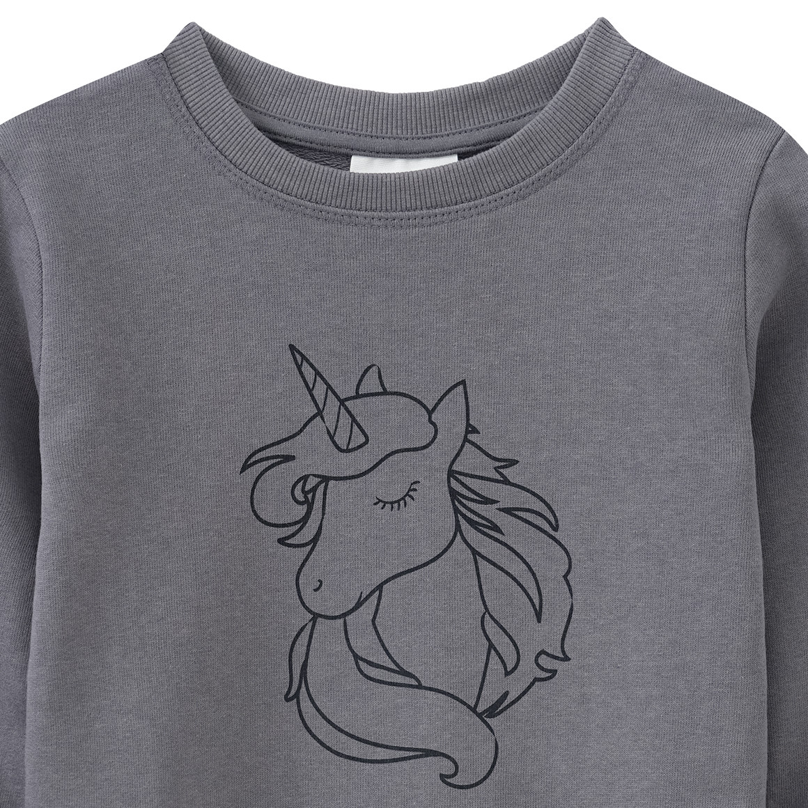 Mädchen Sweatshirt mit Einhorn-Print