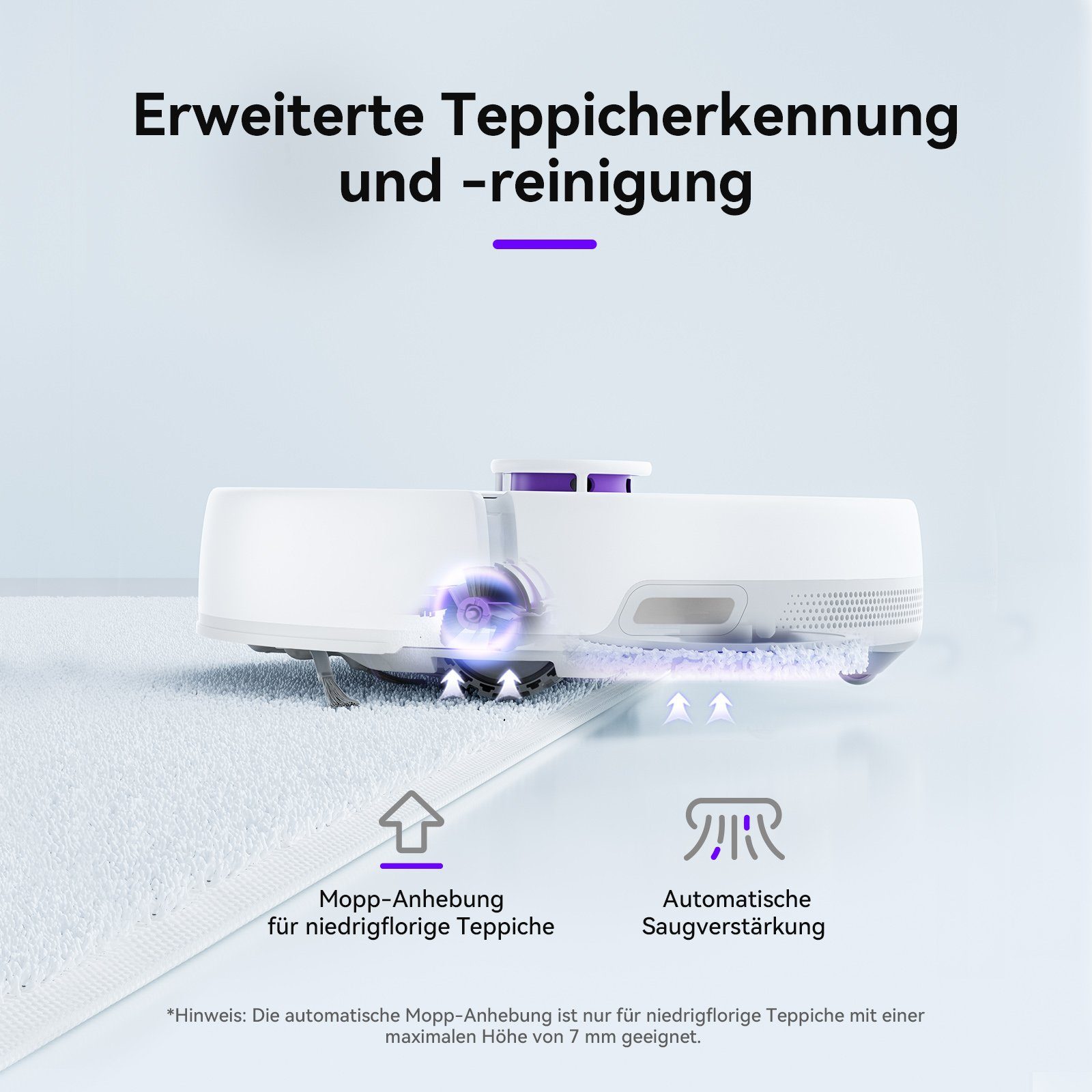 Narwal Nass-Trocken-Saugroboter mit Extra Filtern 1 Paar, 72,00 W, 3000pa mit Wischfunktion, 3 Sensoren zur Kollisionsvermeidung, Auto-Modus & Schmutzerkennung, Rückwärtswischen & Heißlufttrocknung