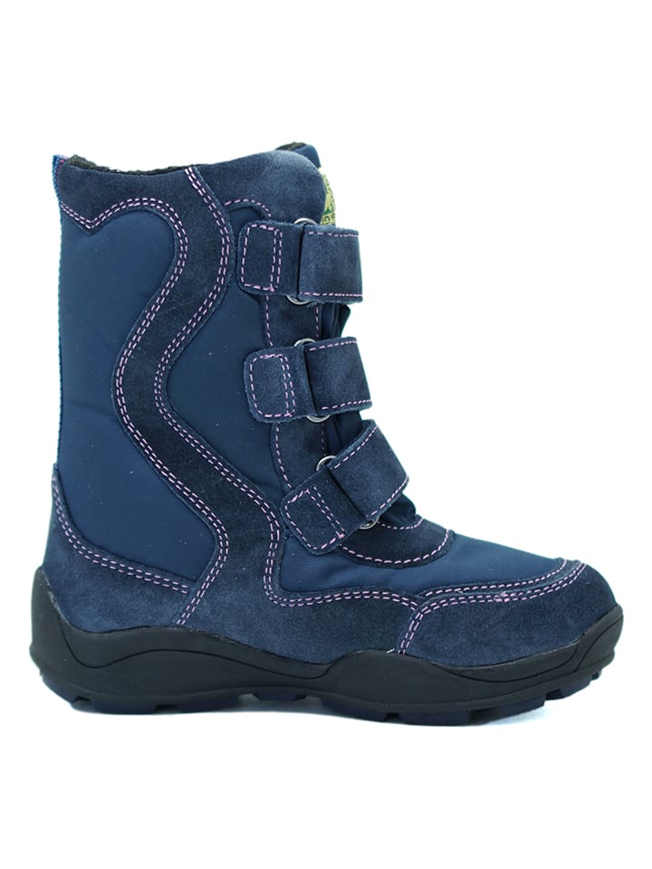 El Naturalista Leder-Winterboots in Blau günstig kaufen