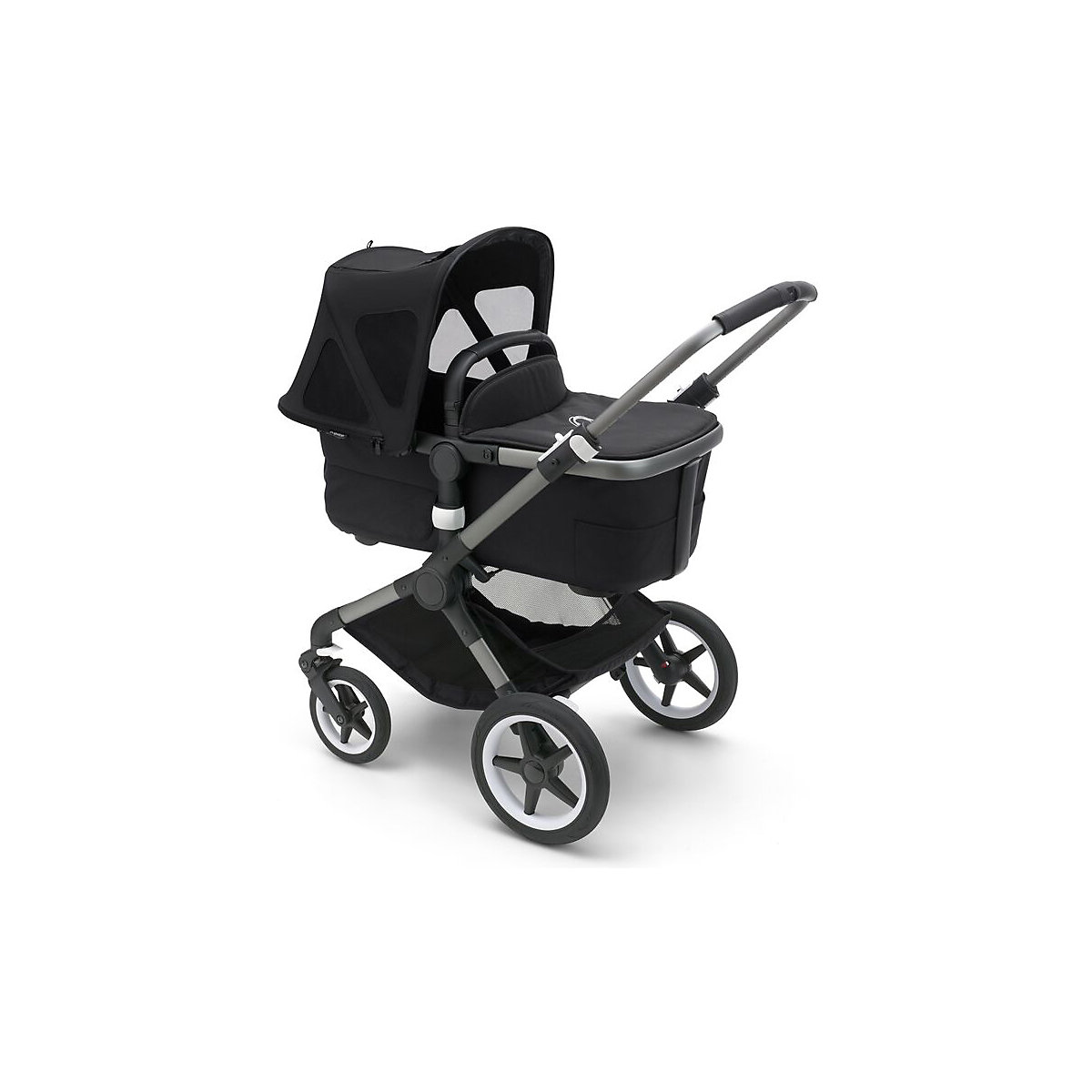 Bugaboo Fox/Cameleon3/Lynx Sonnendach mit Lüftungsfenstern Mitternachtsschwarz