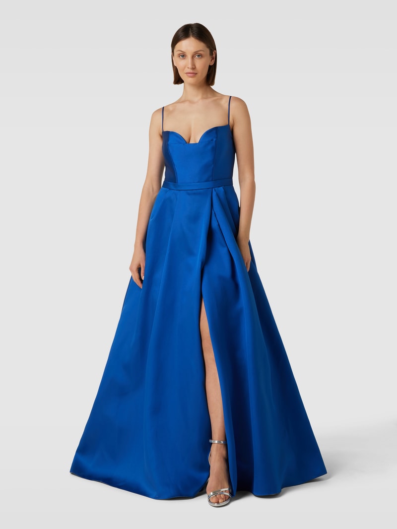 Abendkleid mit Herz-Ausschnitt Modell 'VIHAAN' in royalblau