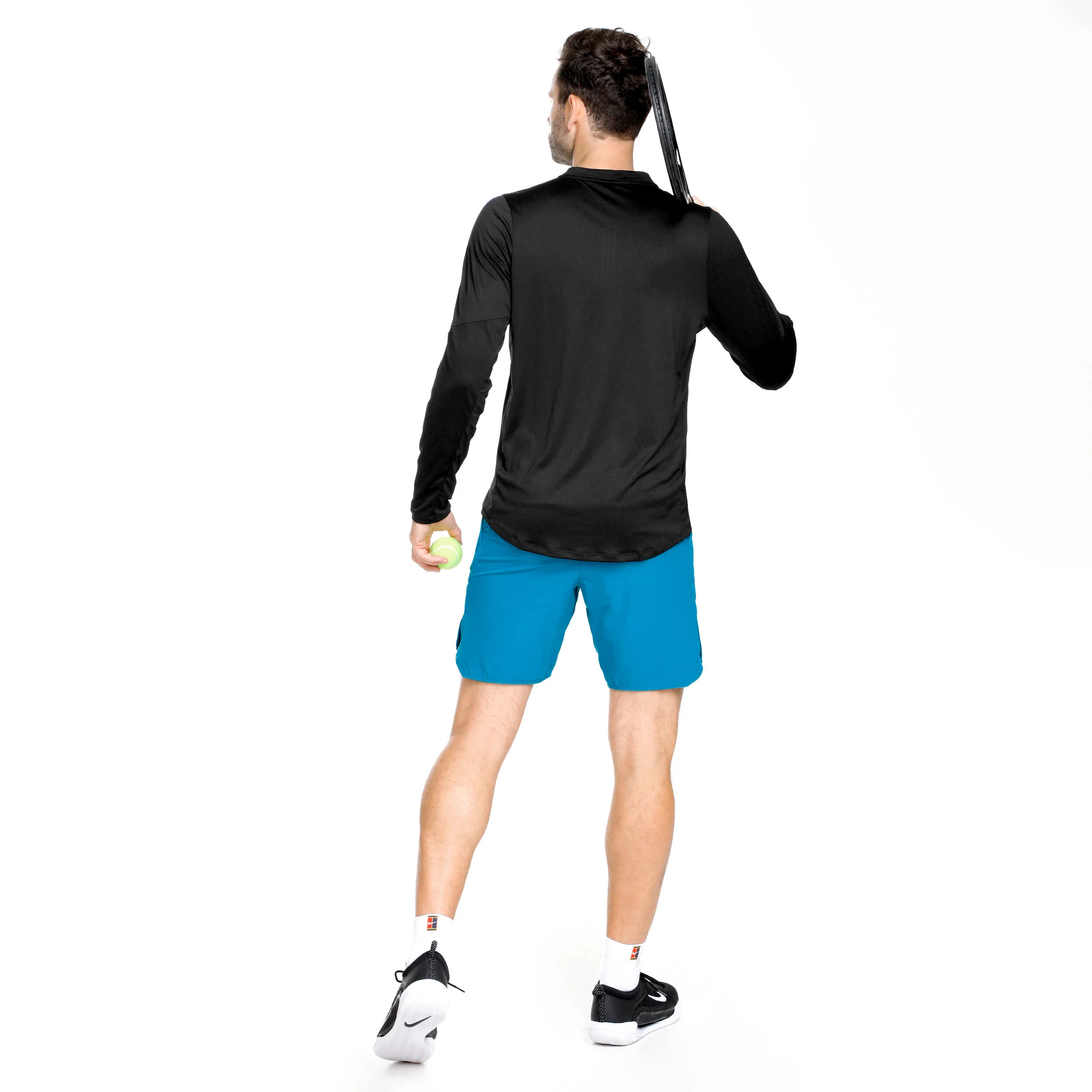 Dri-Fit Advantage Half-Zip Longsleeve Herren - Schwarz