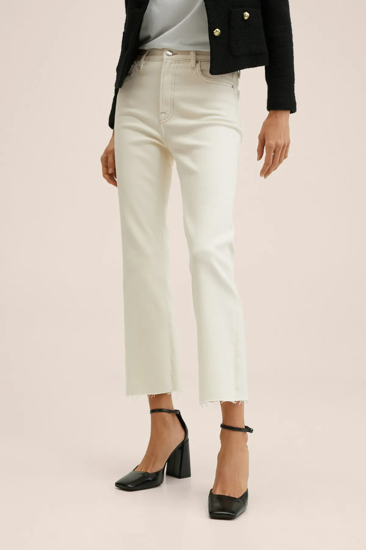 MANGO  27050188 Damen / Mädchen Off White