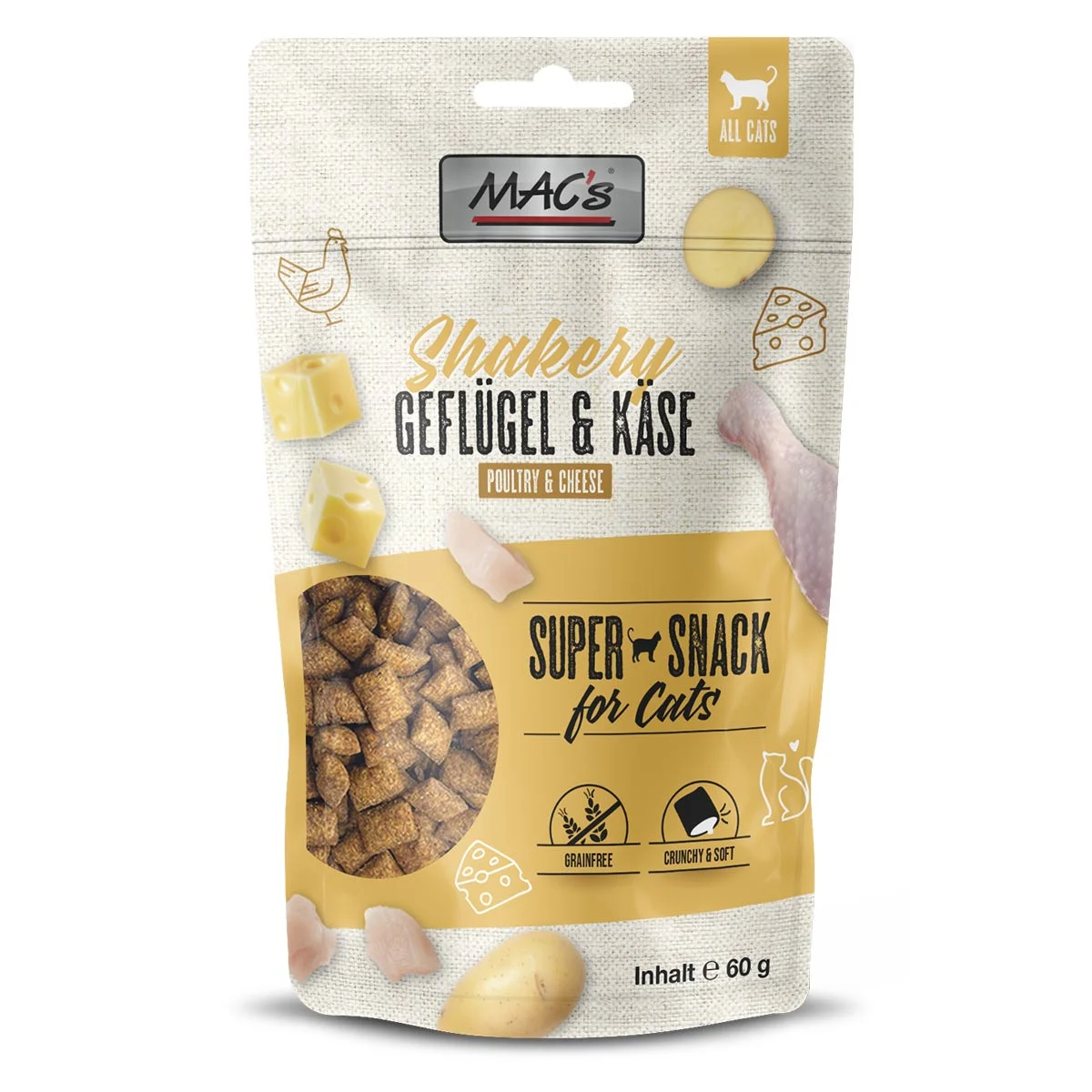 MAC's Cat Shakery Snacks Geflügel & Käse kaufen