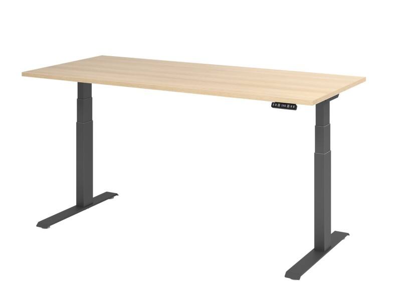 Hammerbacher Steh-Sitz-Schreibtisch VXDKB19/E/G Eiche 1800 mm x 800 mm