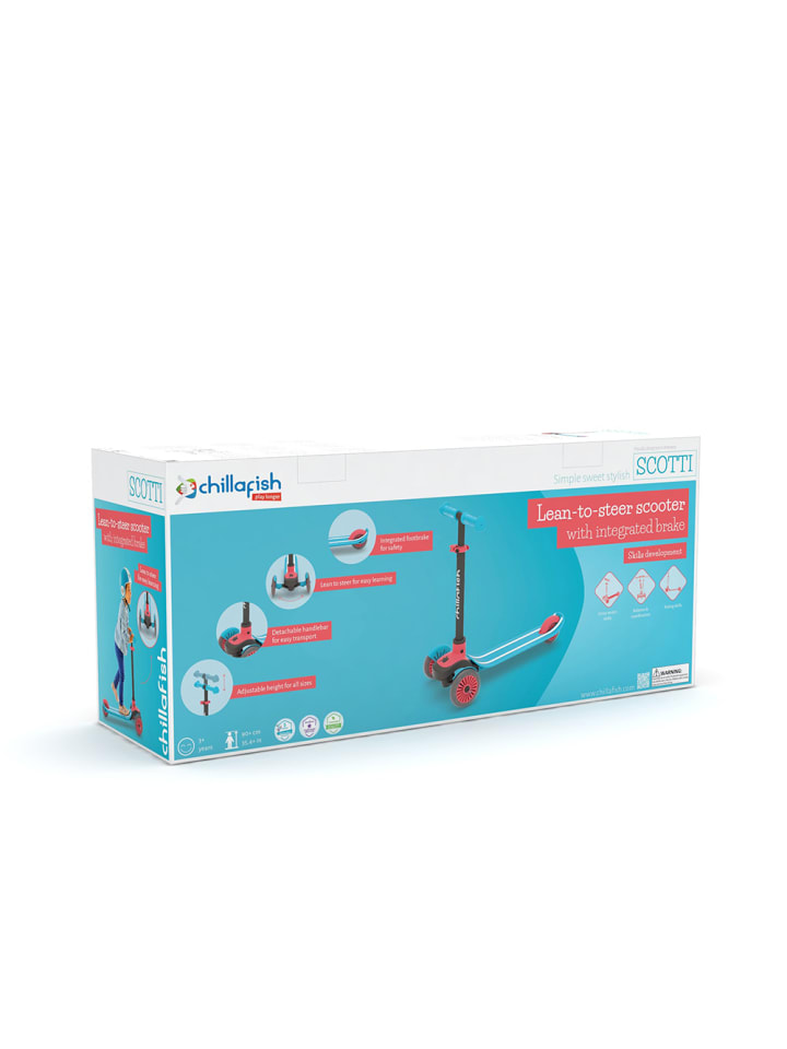 Chillafish Chillafish Scotti 3-Rad Scooter mit Bremse - Farbe: Flamingo günstig kaufen onesize