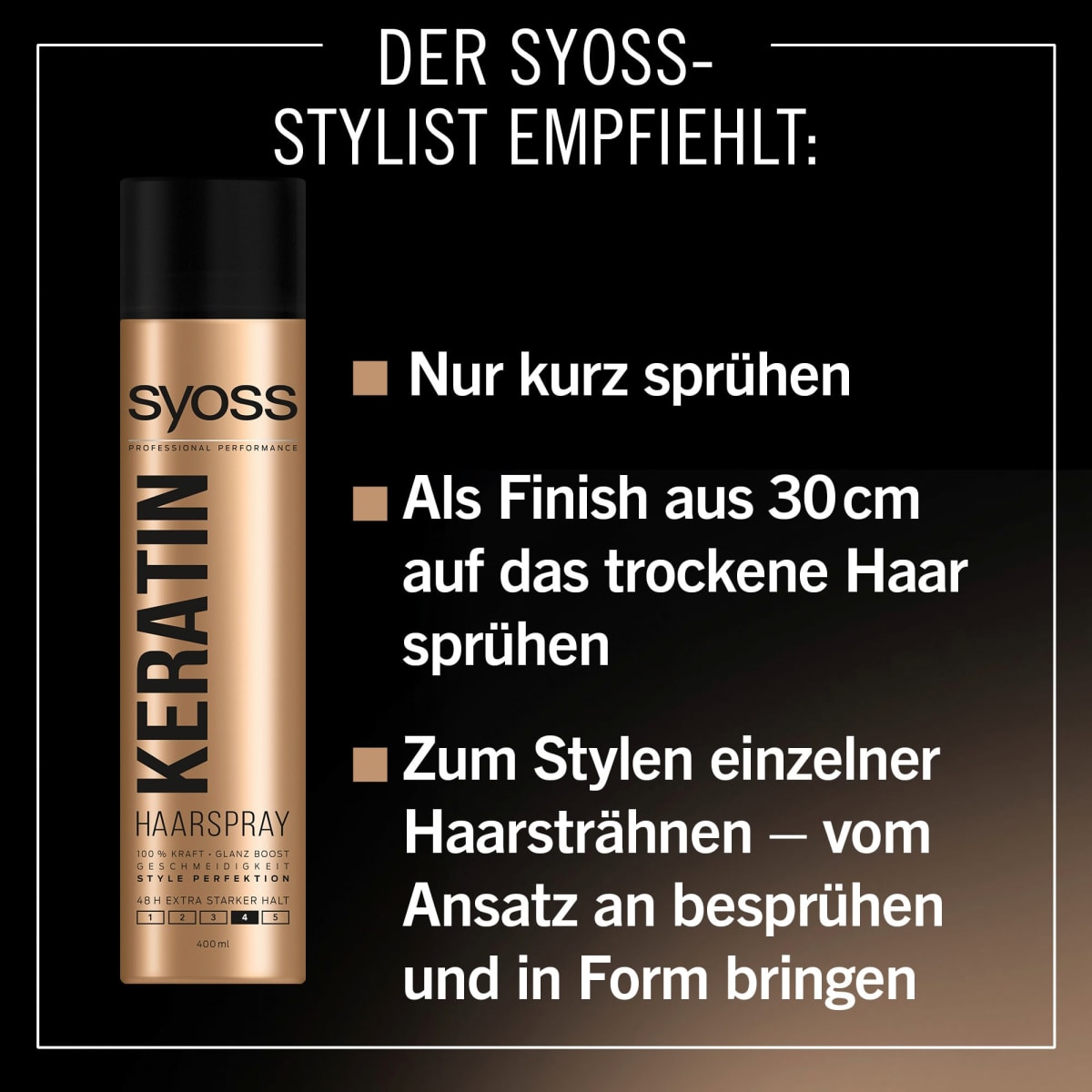 Haarspray Keratin, 400 ml