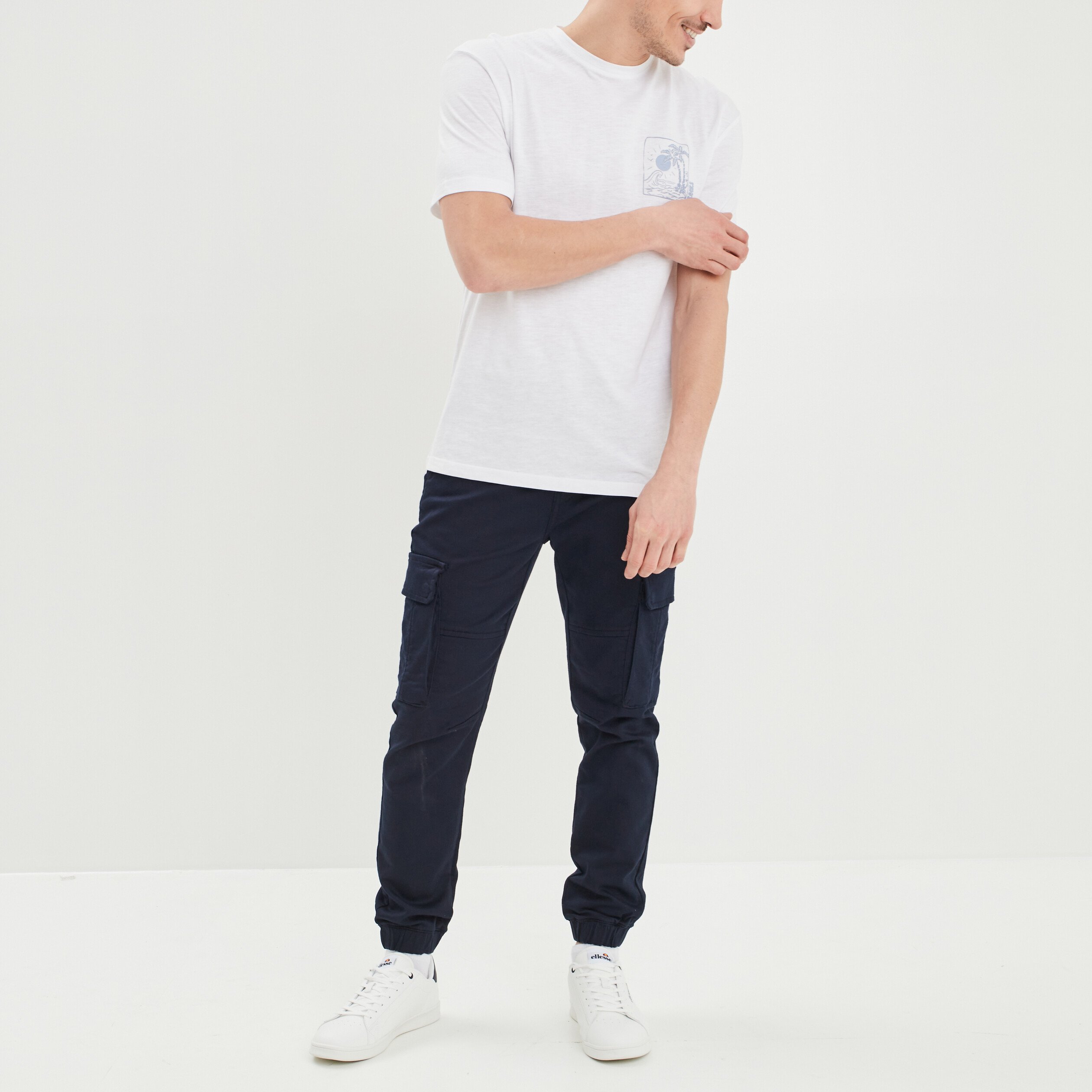 T-shirt oversize manches courtes Creeks blanc homme | La Halle