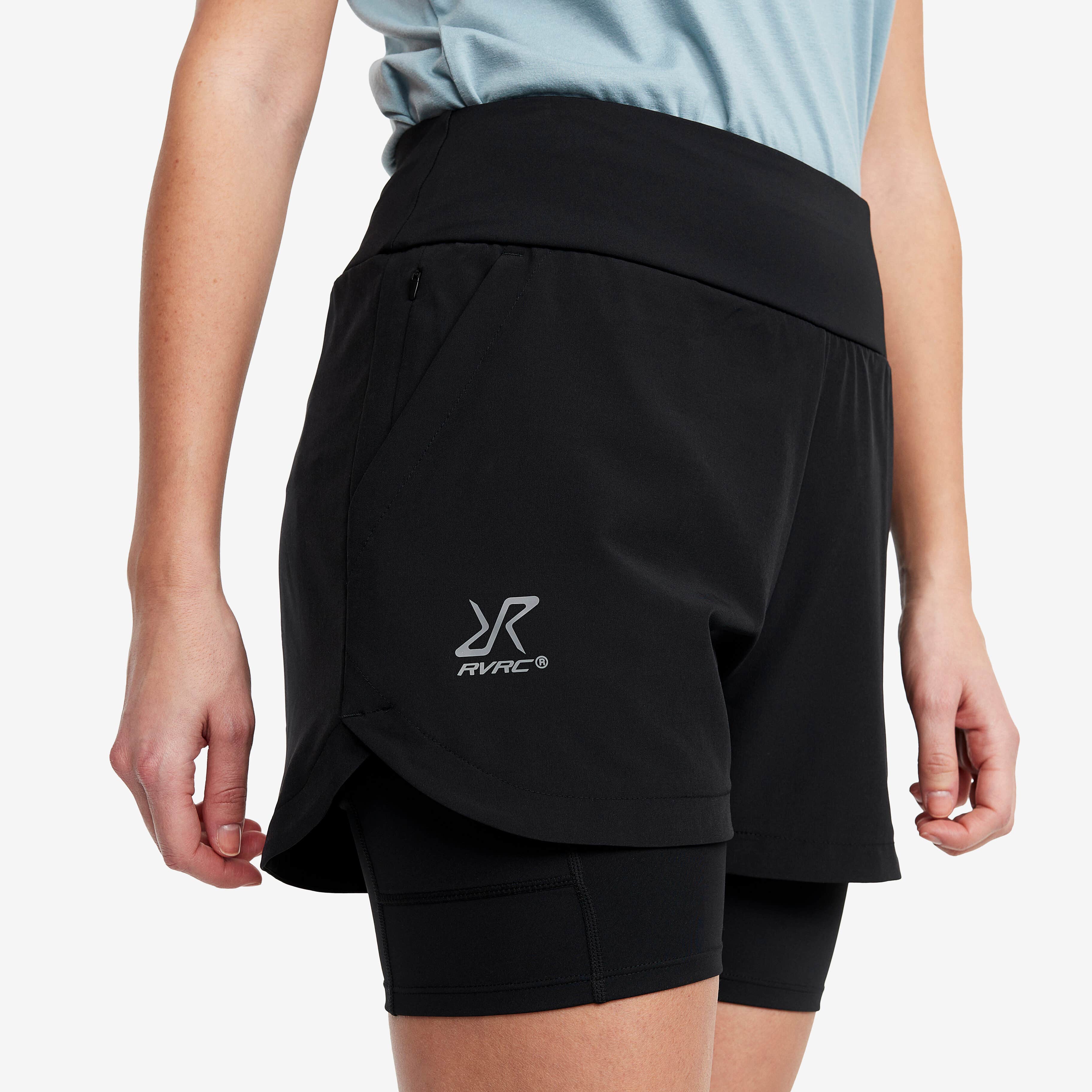 2-in-1 Shorts Femme Black