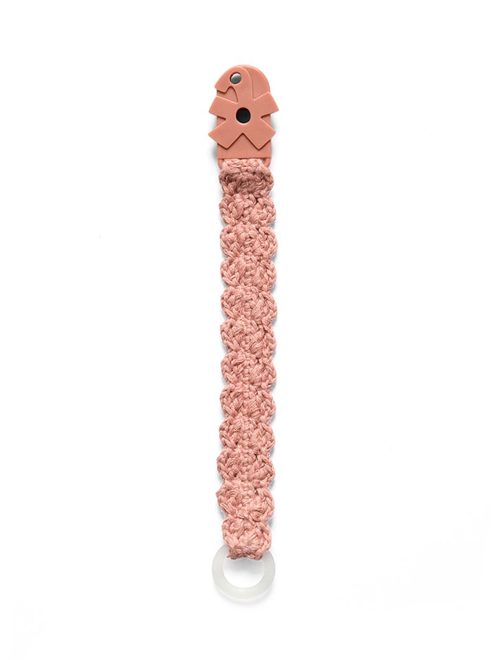 Sebra Häkel-Schnullerkette in Pink - ab Geburt günstig kaufen onesize