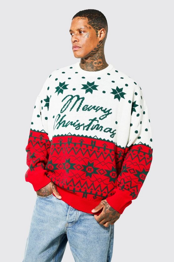 Oversize Merry Christmas Pullover
