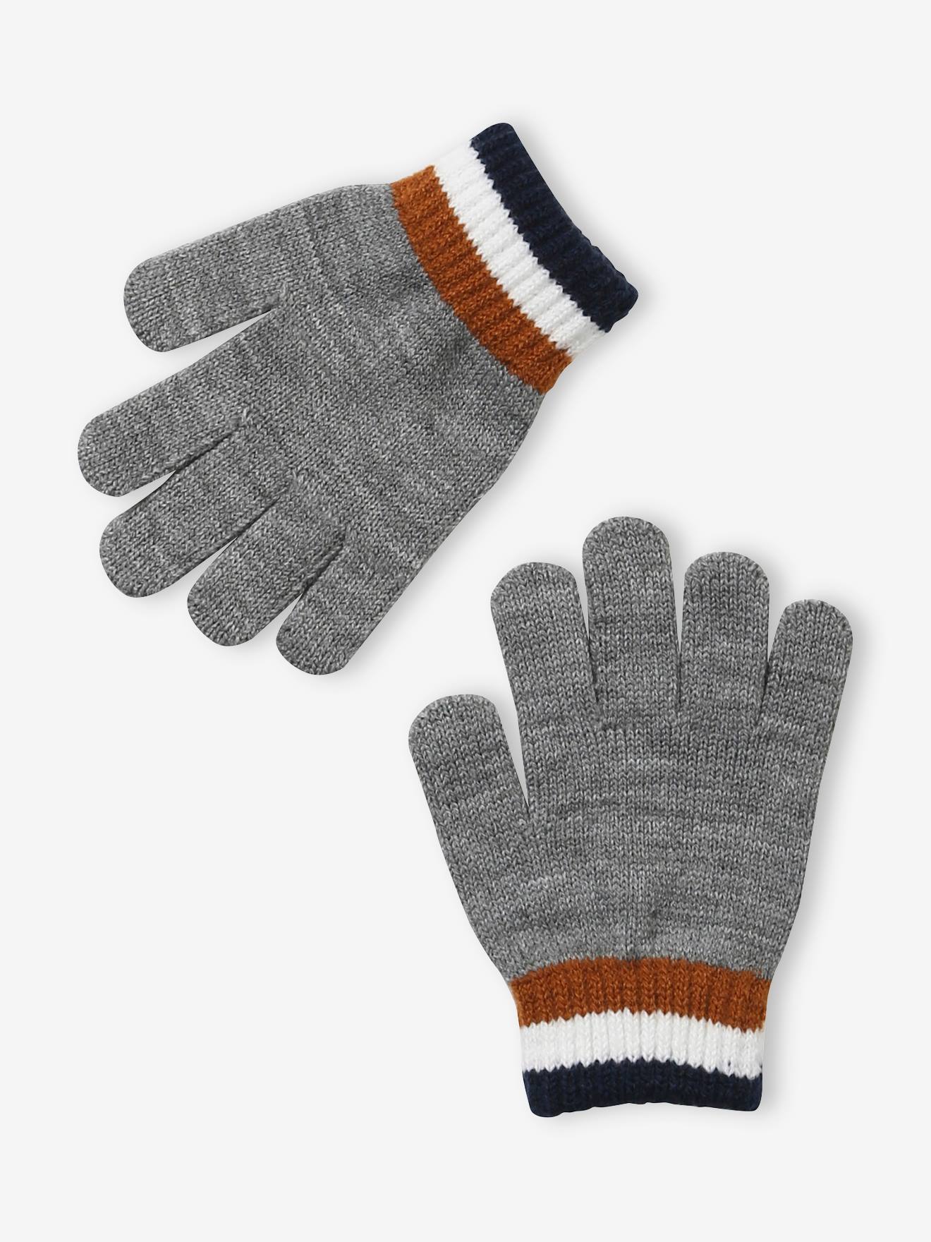 Vertbaudet Jungen Set: Mütze, Loopschal & Handschuhe BASIC - marine