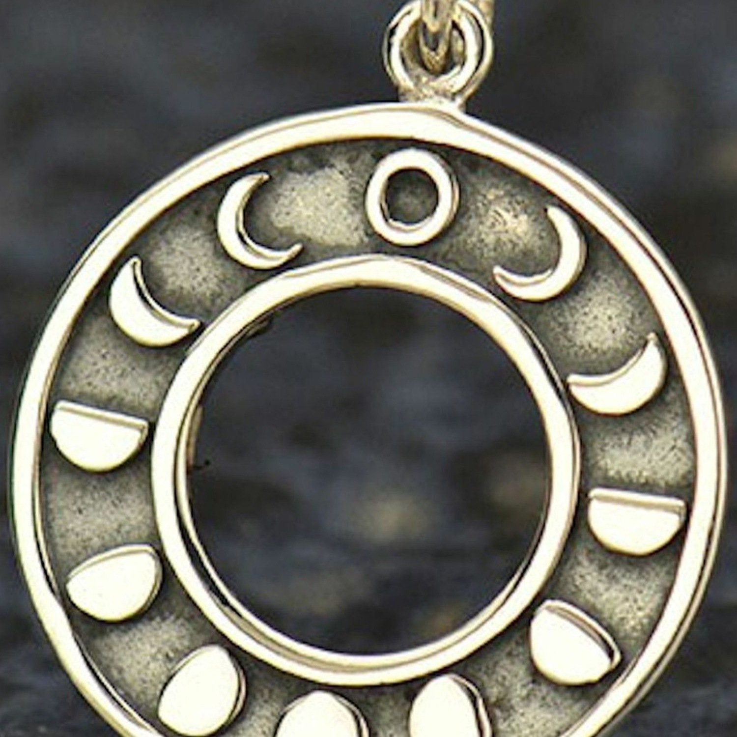 Kette mit Anhänger 'MONDPHASEN'