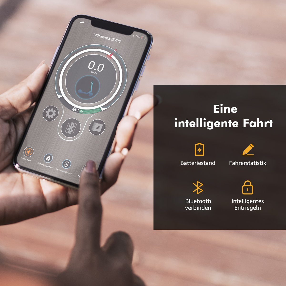 oyajia E-Scooter ELEKTROSCOOTER mit Straßenzulassung ABE 350W E-Scooter Elektroroller, 20,00 km/h, E-Roller Belastung bis 120kg, 30 km Reichweite, Duales Bremssystem