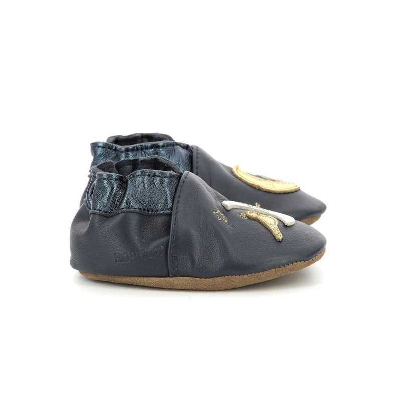 Chaussons cuir tannage vegetal Moon Birds