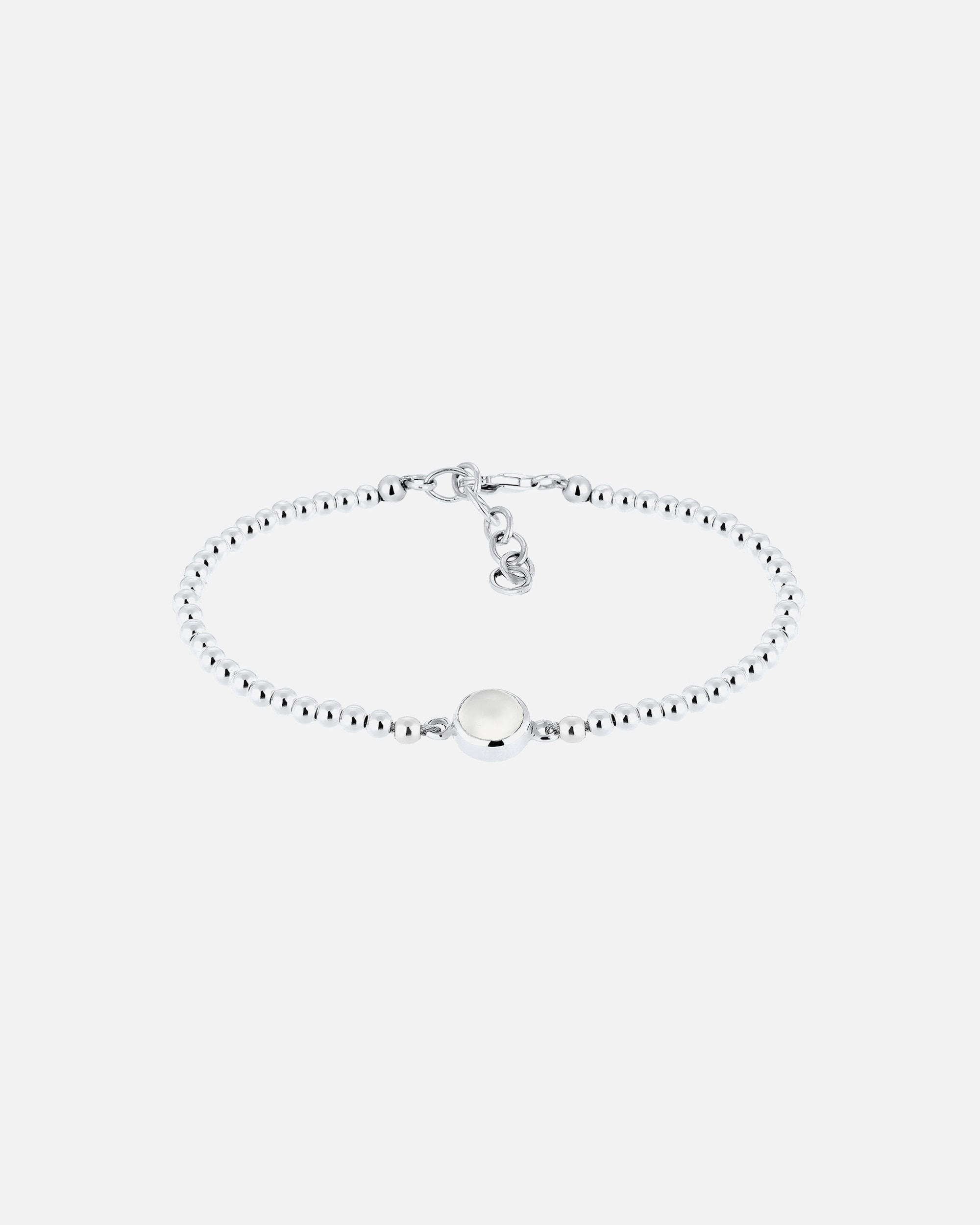 Pulsera Elli Moonstone Ball para mujer (plata 925/1000)