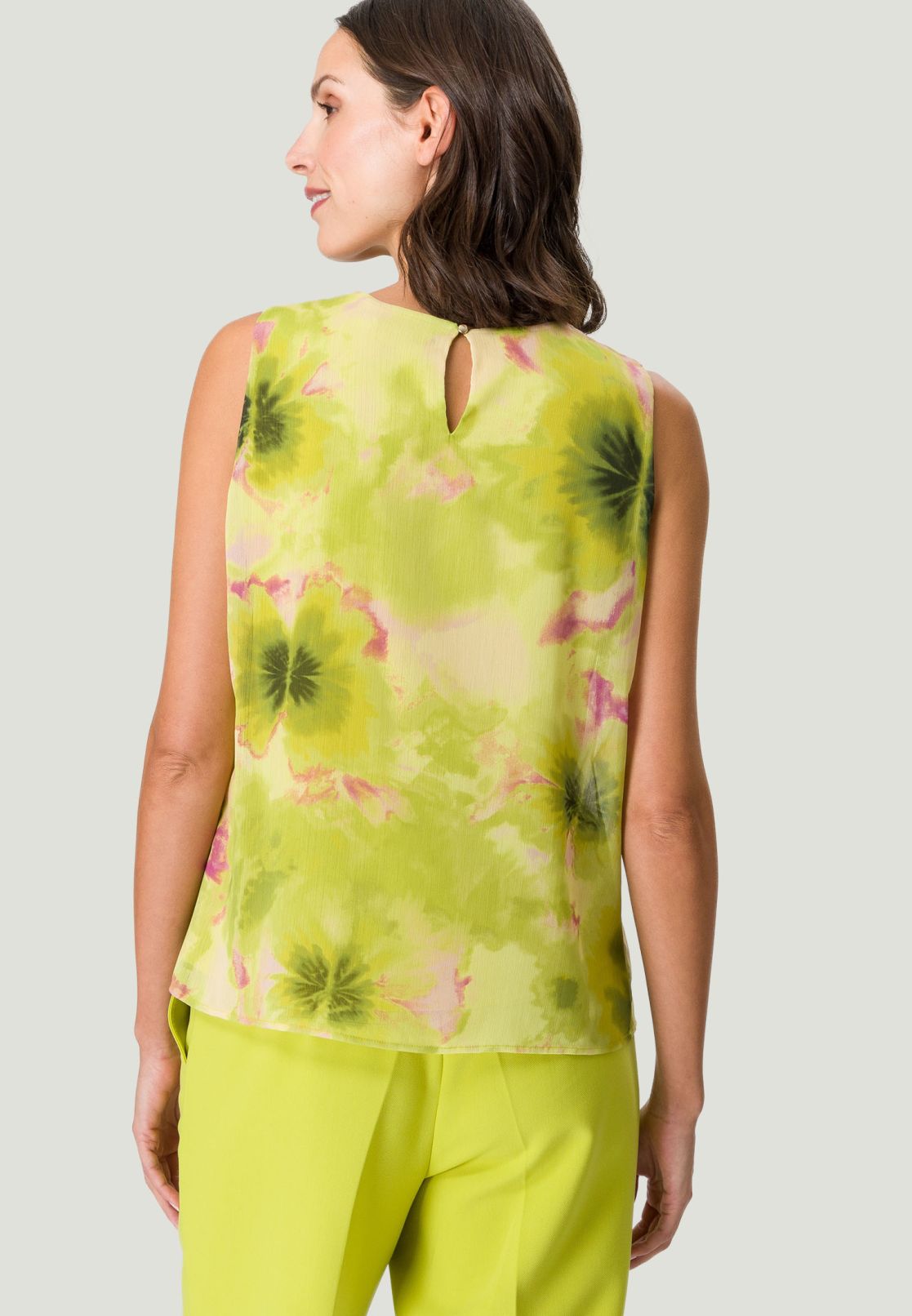 Blusentop Chiffon mit Druck