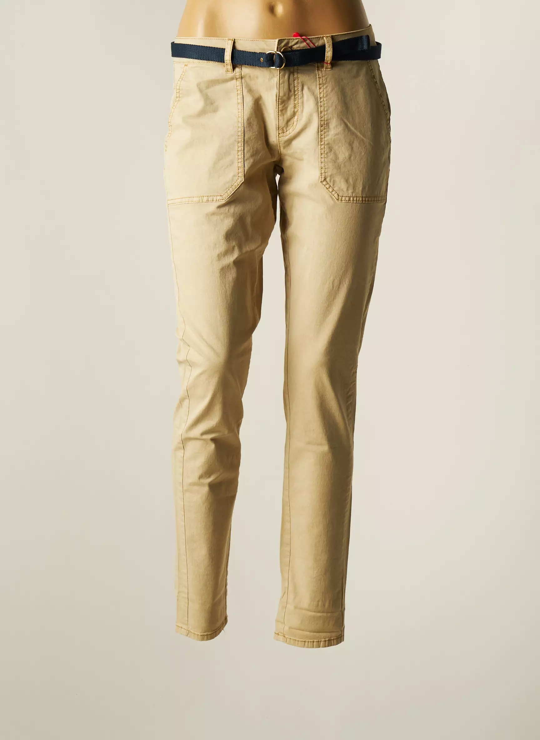 S Oliver Pantalons Slim Femme couleur marron