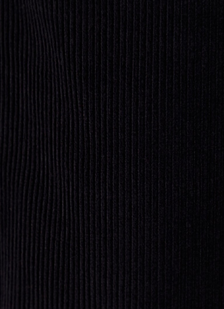 Fluier cu șnur și talie înaltă din denim