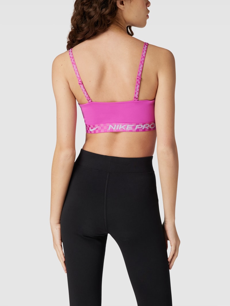 Bustier mit Label-Details in pink