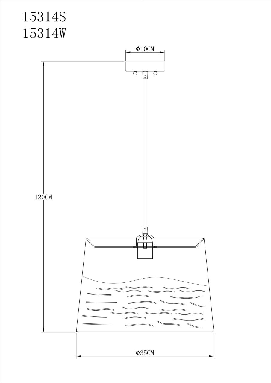 Globo Lighting - BECCA - Hängeleuchte Metall schwarz, 1x E27