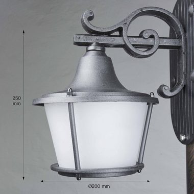 Licht-Erlebnisse Außen-Stehlampe OTHONOI, ohne Leuchtmittel, Standleuchte Außen Schwarz 2-flmg H:122cm Rustikal Weg Terrasse