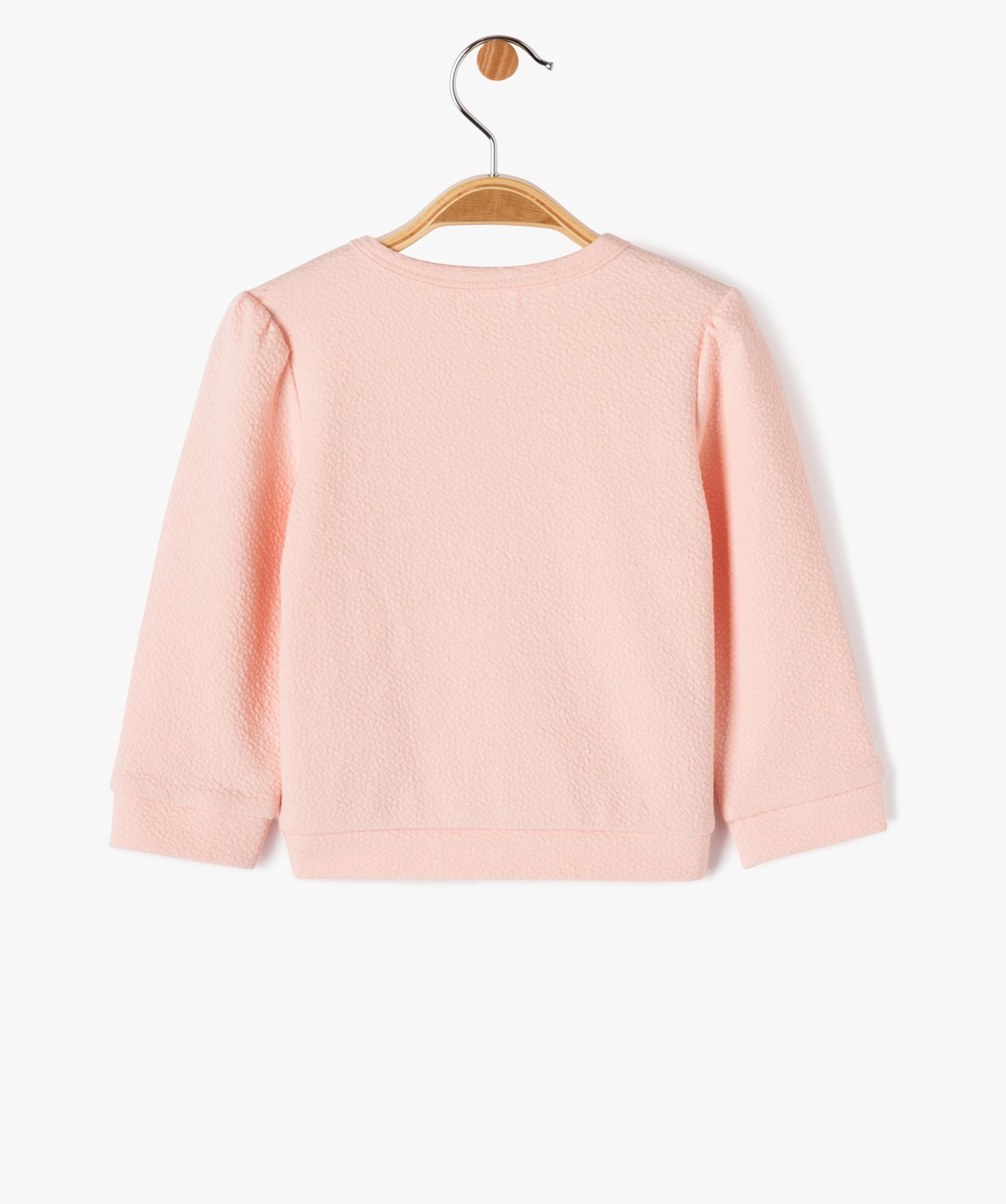 Gilet à boutons-pression bébé fille rose | GEMO