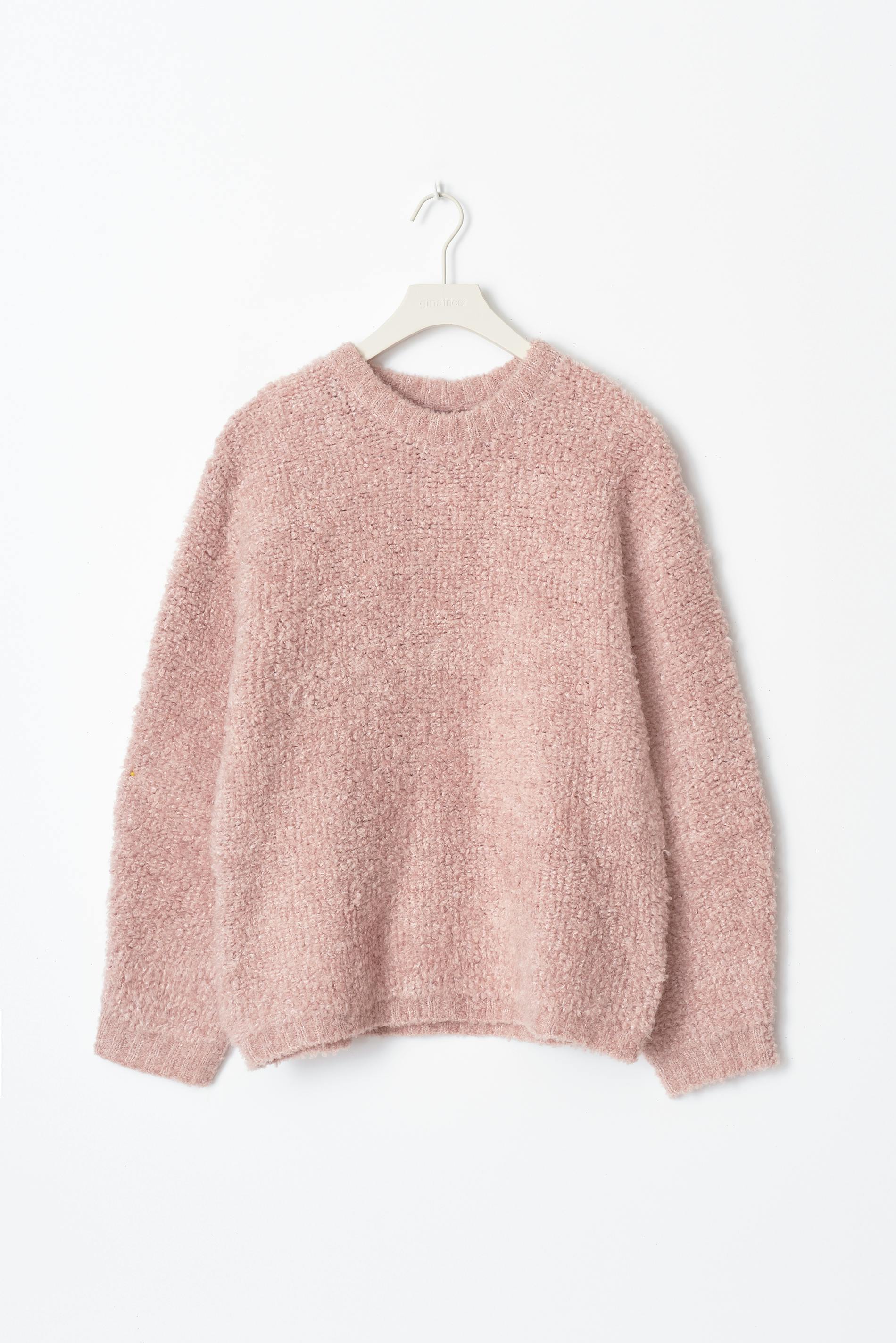Boucle knitted sweater