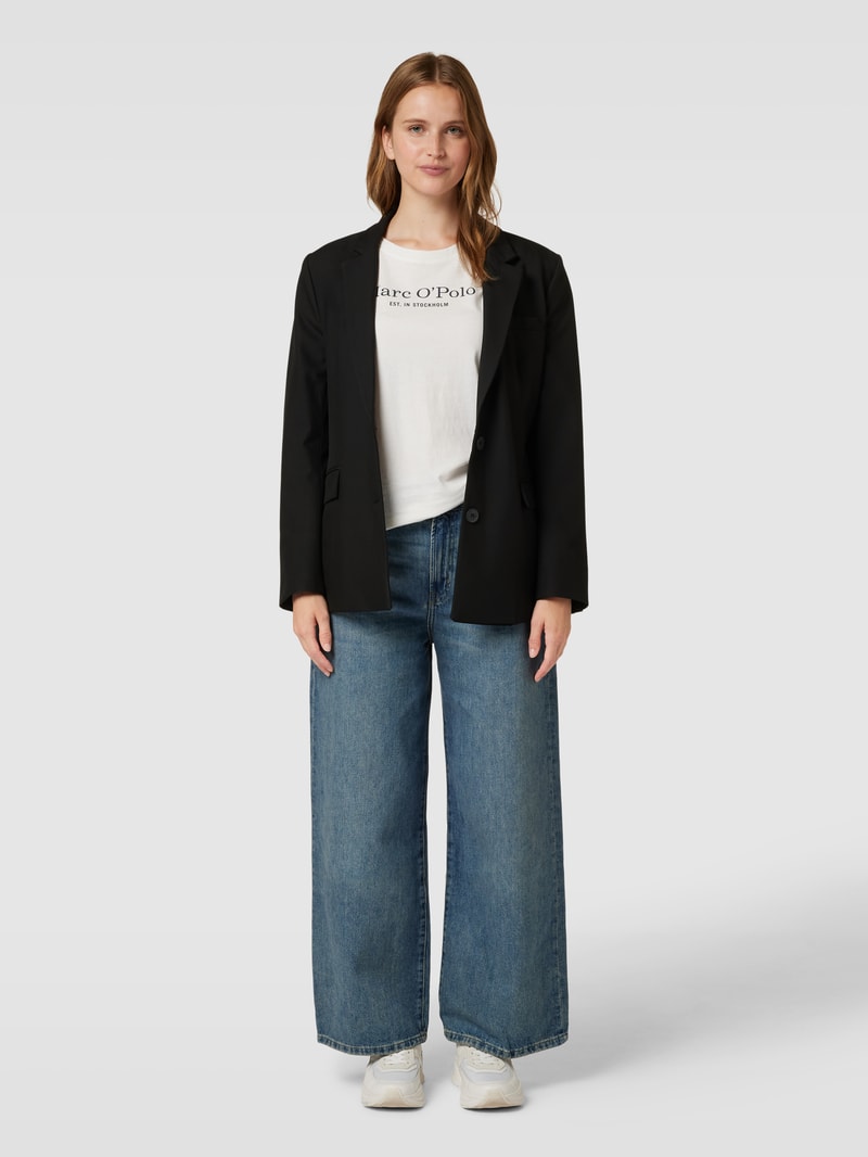 T-Shirt mit Label-Print Modell 'MIX N MATCH' in offwhite