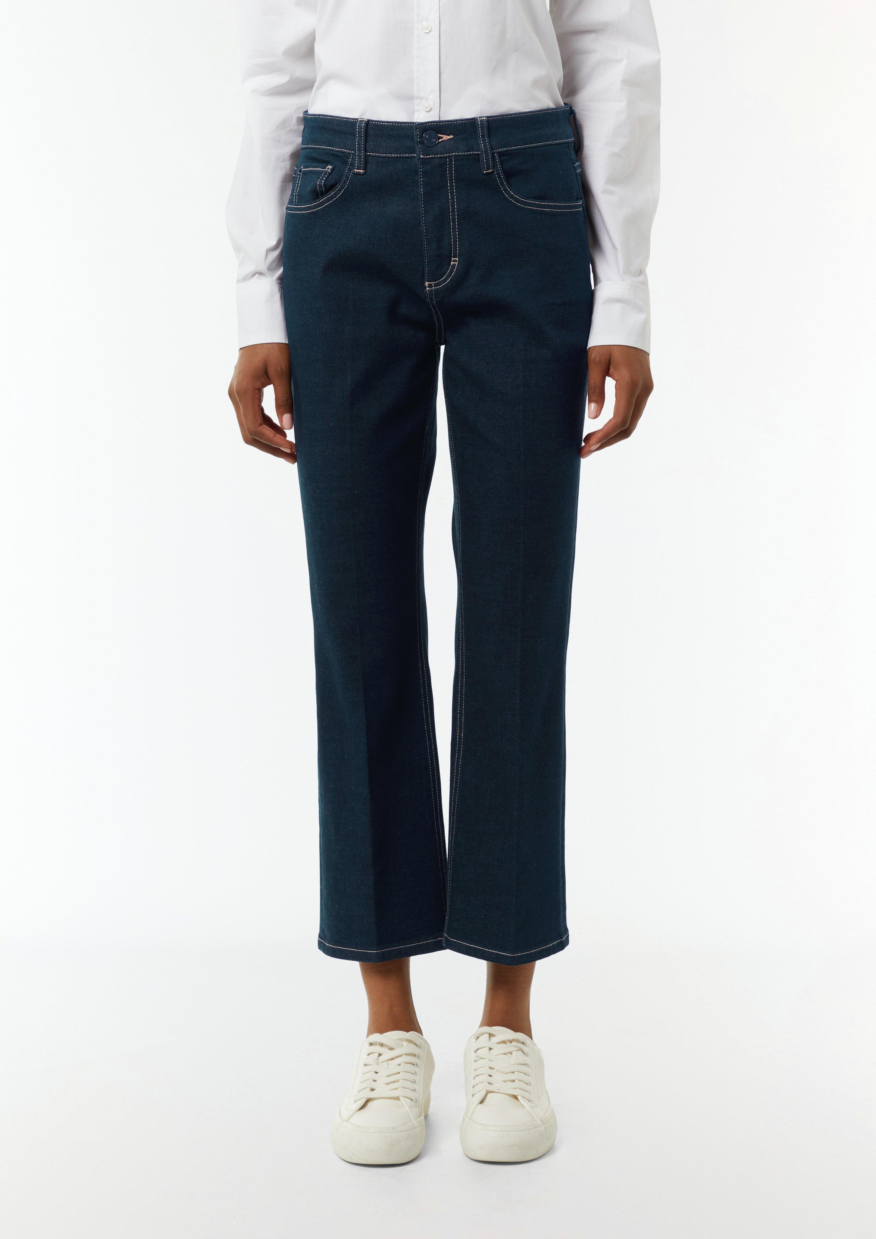 Jeans-Hose mit Bügelfalte - navy