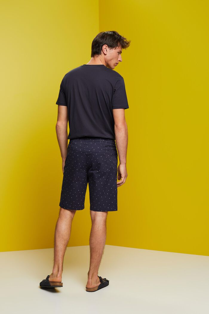 Gemusterte Pull-on-Shorts, Baumwollstretch