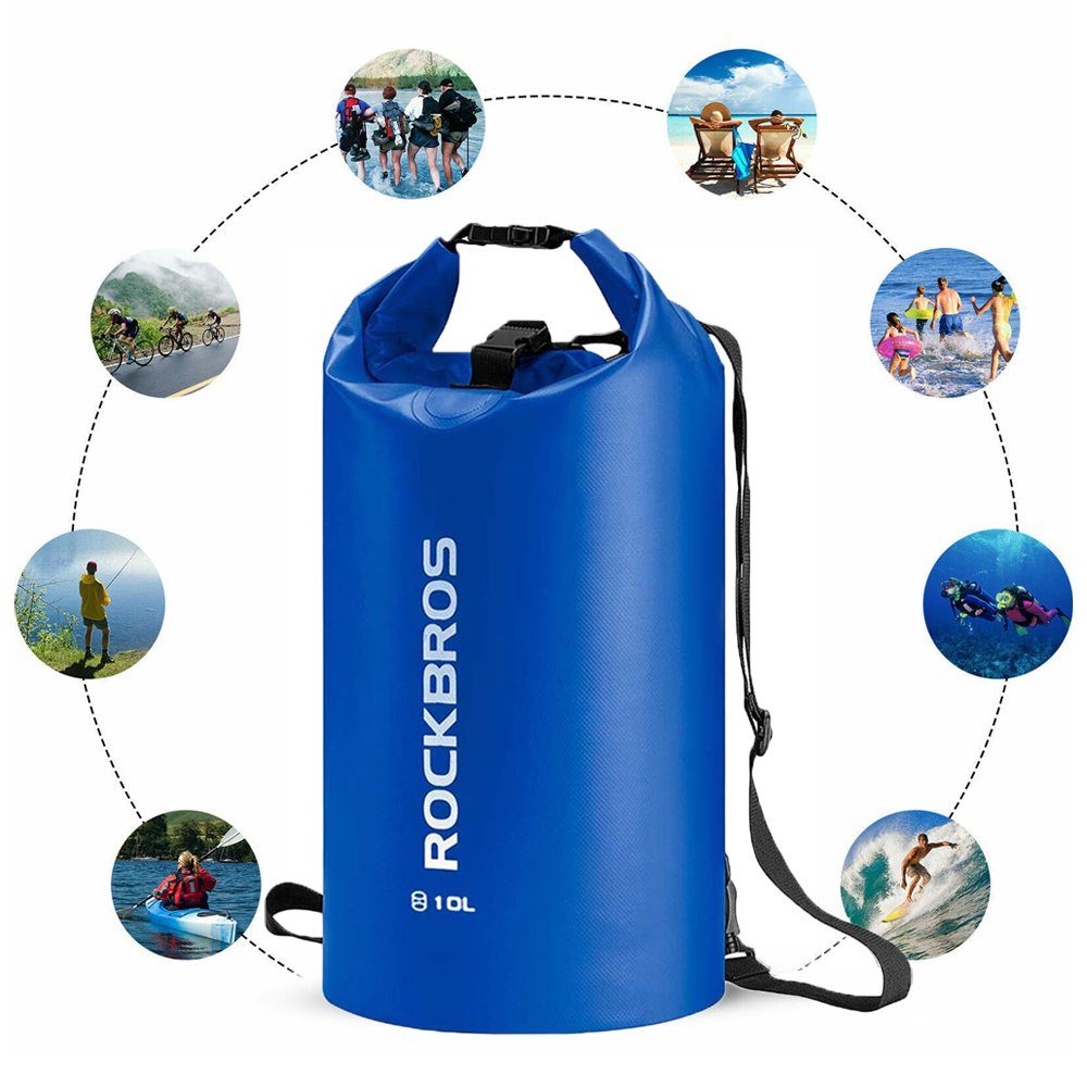 ROCKBROS Packsack (Dry Bag, 2L, 5L, 10L, 20L, 30L, 40L), wasserdicht