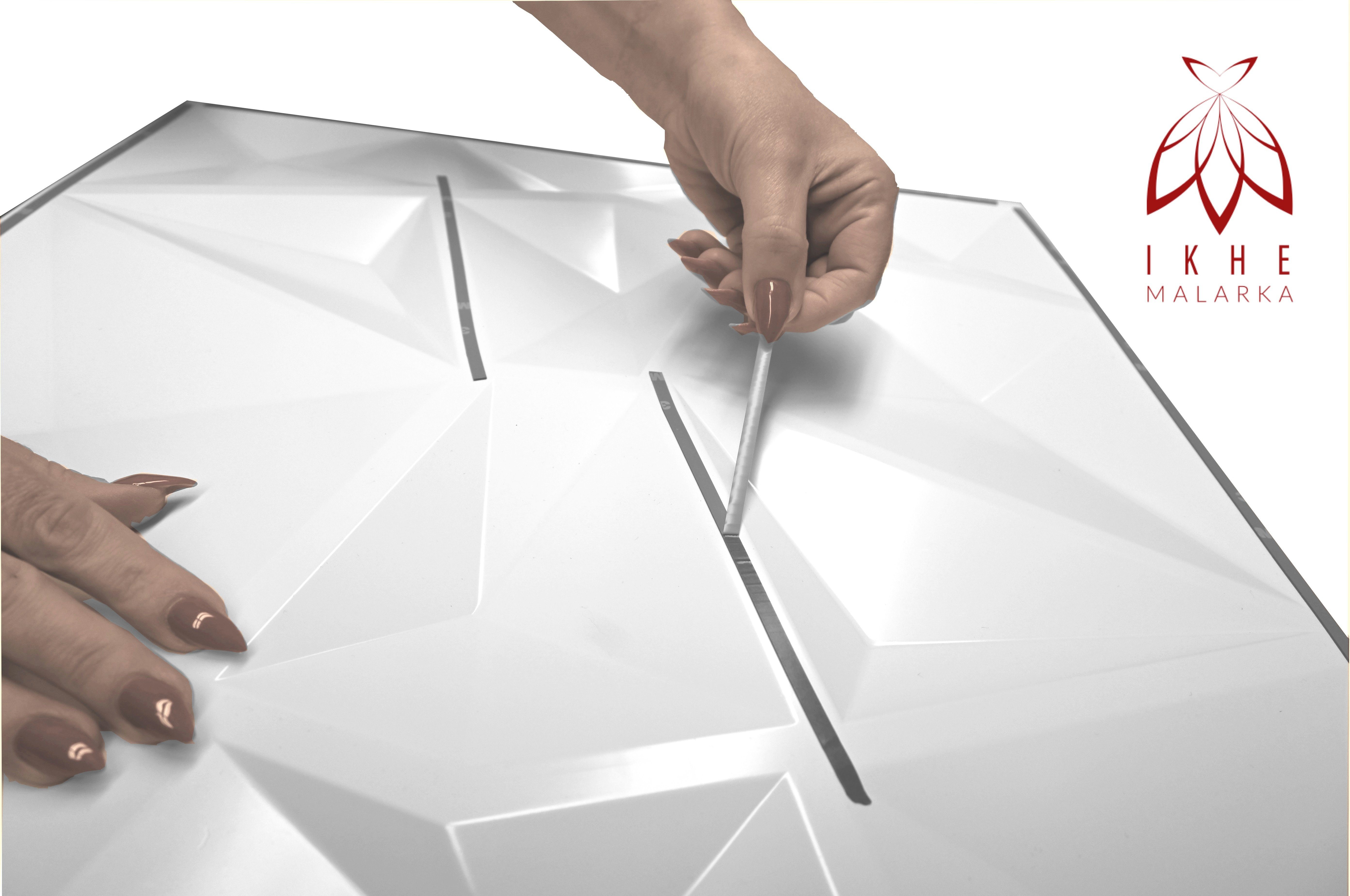 IKHEMalarka 3D Wandpaneel Selbstklebend 3D Paneele, PVC Kunststoffpaneele, BxL: 50,00x50,00 cm, 0,25 qm, (1 Stück, 0,25 m) Wandpaneele Gaming Zimmer Wand Decke