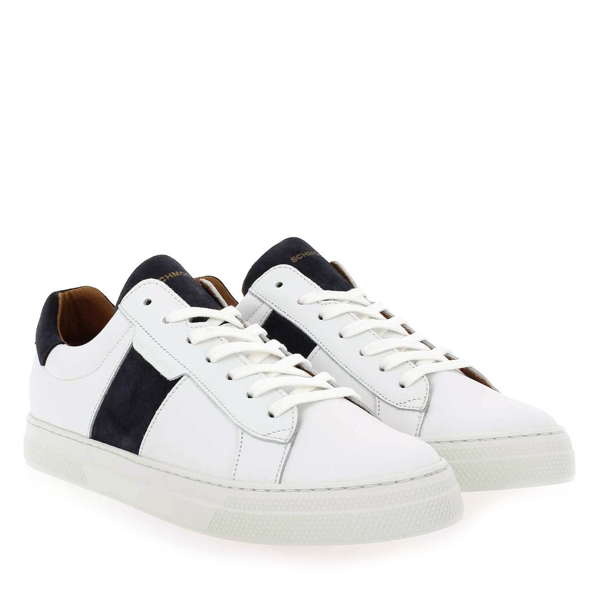 Schmoove  SPARK GANG NAPPA/SUEDE - Blanc Marine