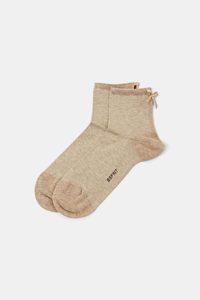 Glitzersocken mit Bindeschleifen