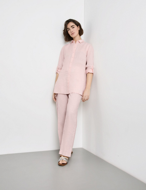 Longbluse aus Leinen