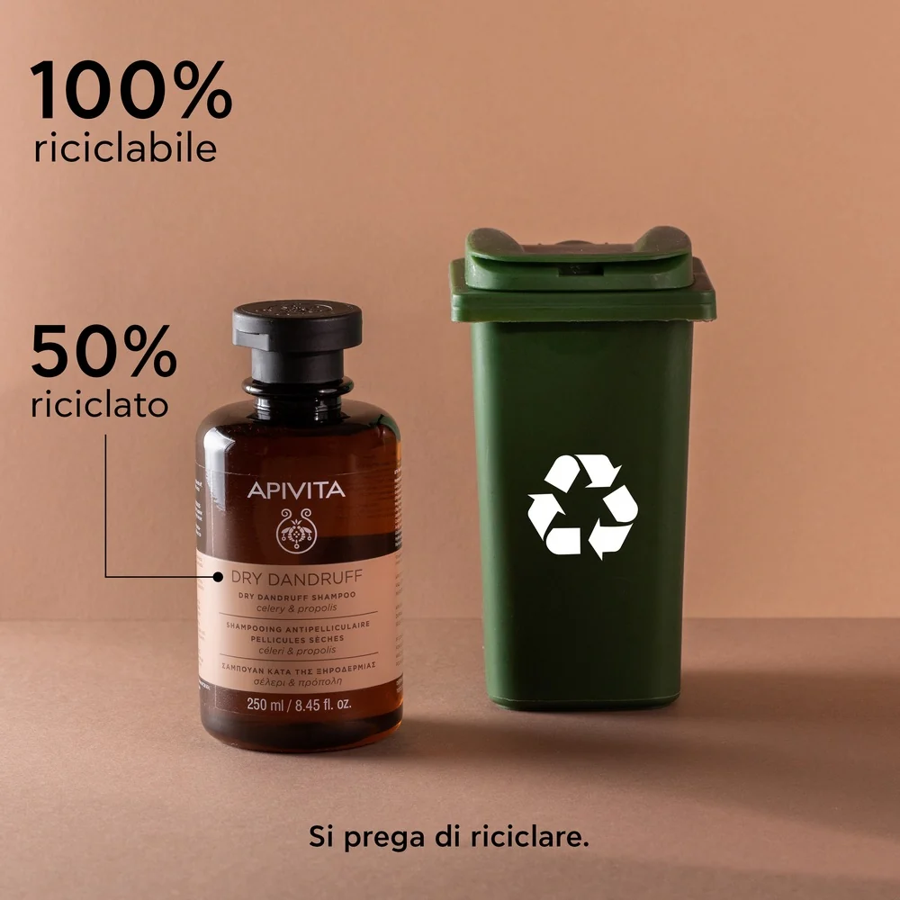 Champú anticaspa para cabello y caspa seca