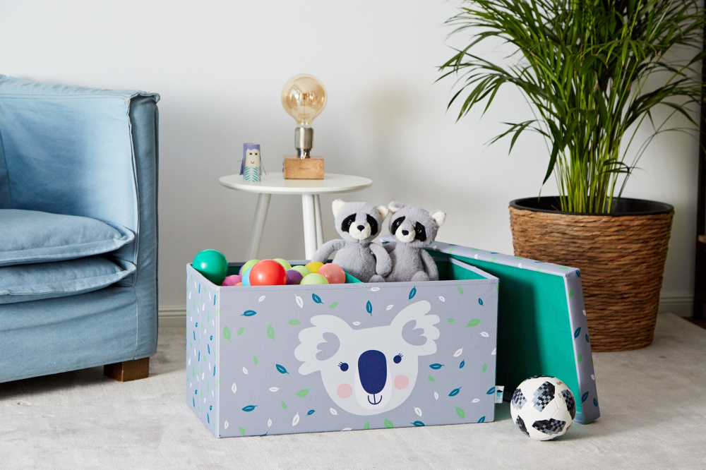 Sitzbank Kids Grau mit Druck