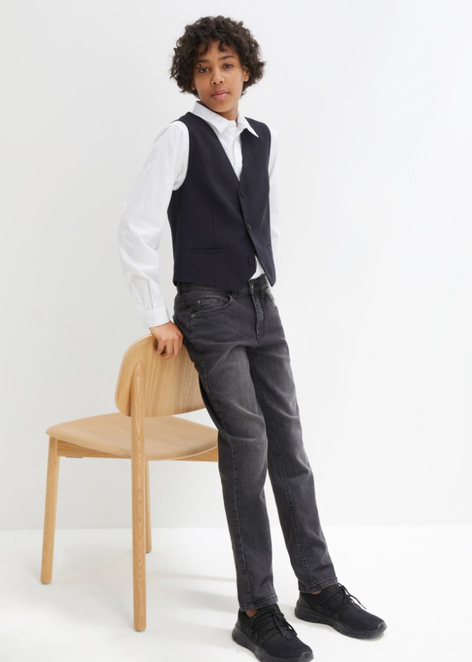 Jungen Weste und Hemd, festlich (2-tlg.Set)