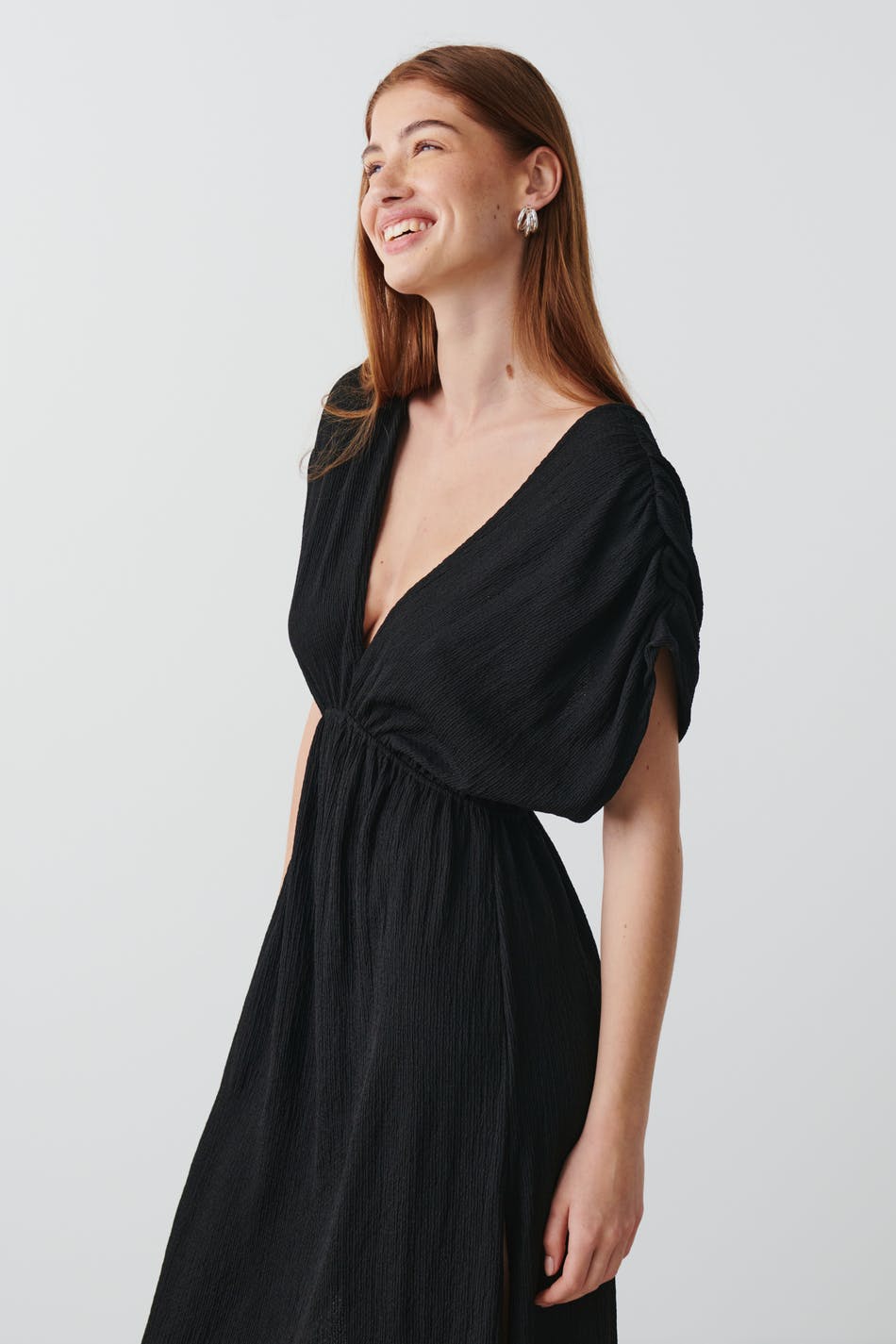 Open back maxi caftan