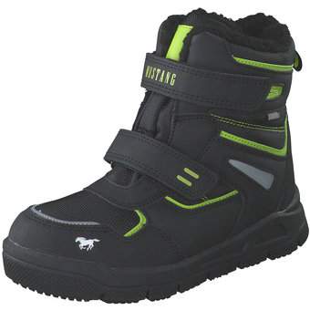 Mustang Klett Boots in schwarz