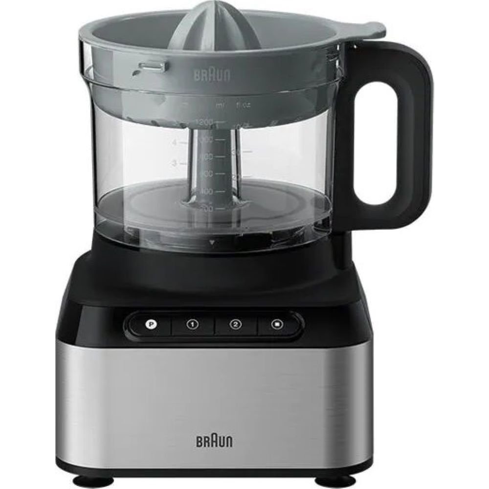 Braun Küchenmaschine FP 3233SI PurEase - Küchenmaschine - edelstahl/schwarz