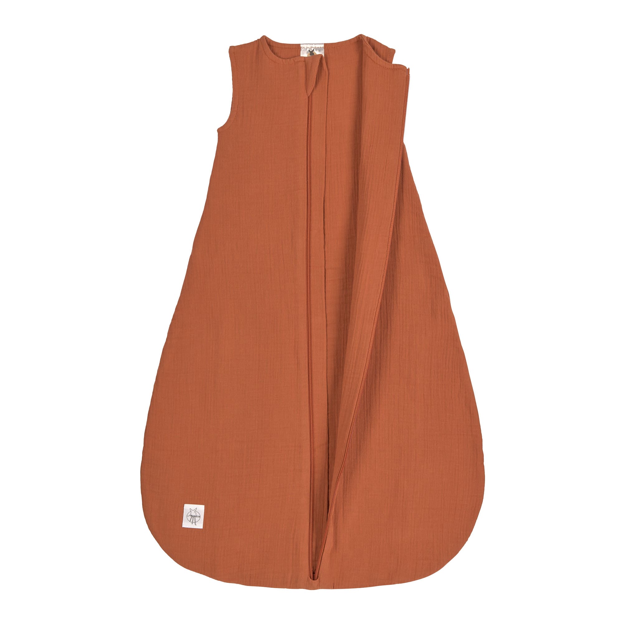 Baby Sommerschlafsack Tog 1 - Bio Baumwolle, Rostrot