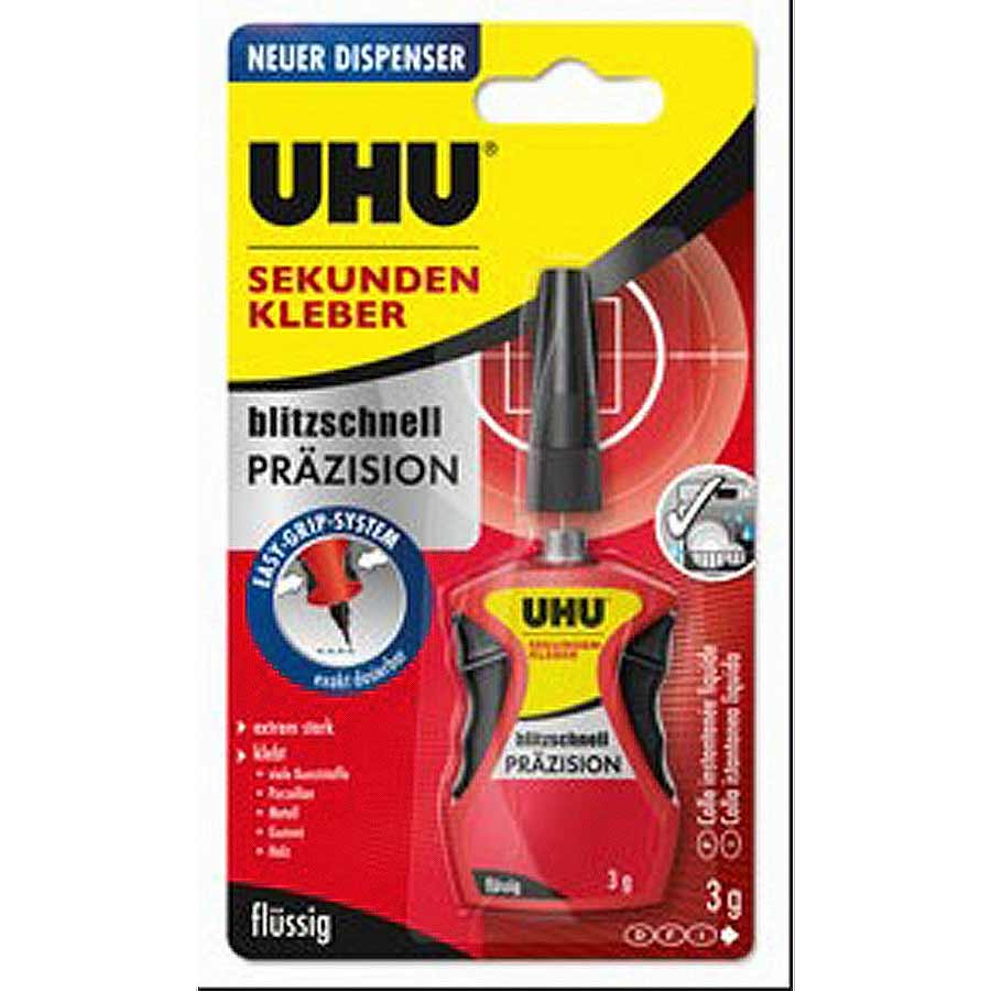 UHU Sekundenkleber blitzschnell Präzision 3 g - ATU