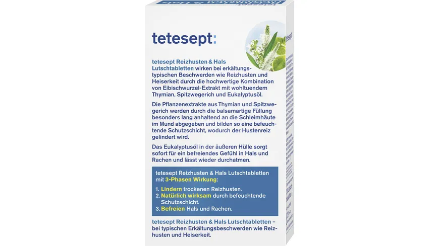 tetesept Reizhusten & Hals Lutschtabletten 3-Phasen