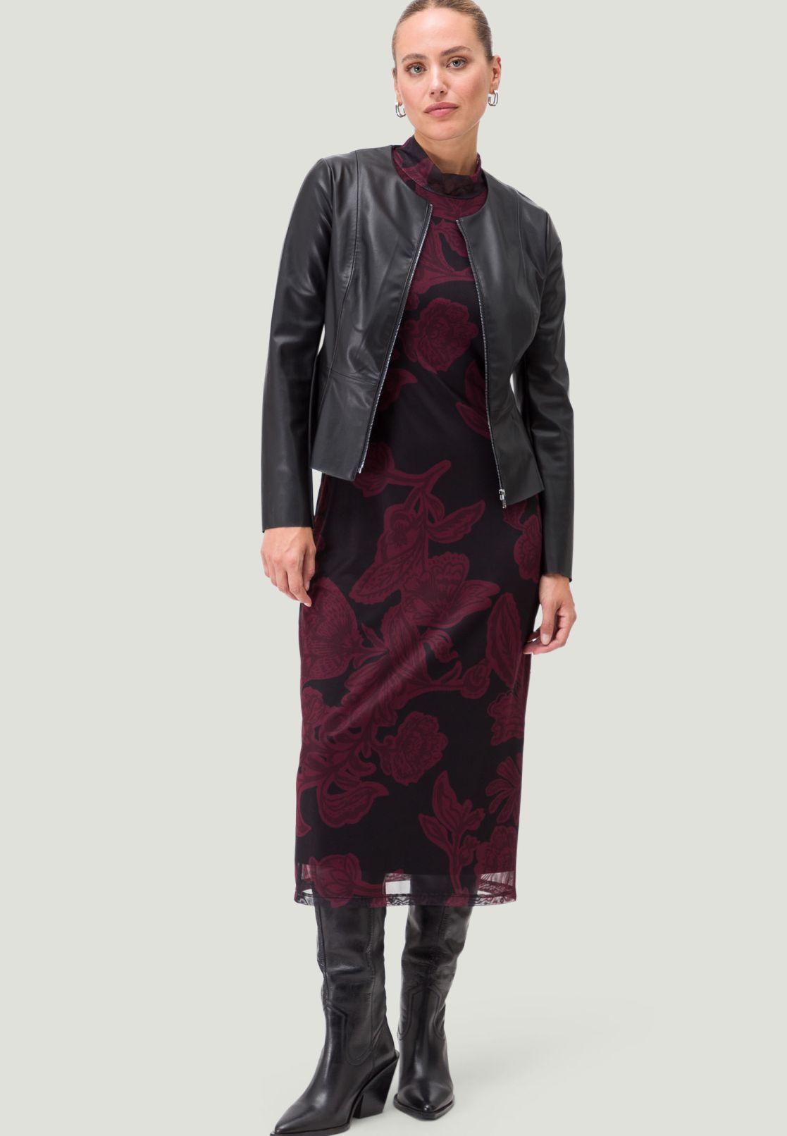 Jacke in Lederoptik