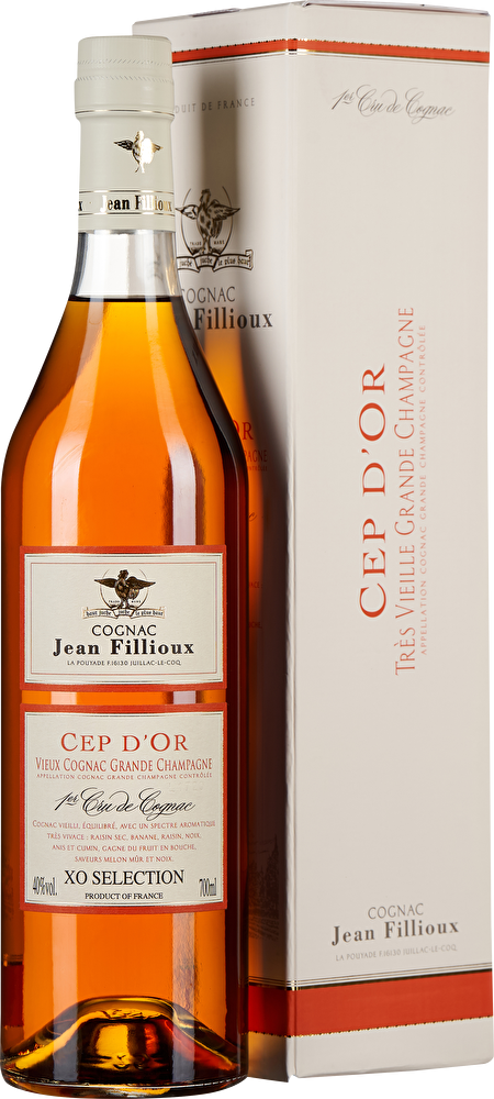 Jean Fillioux Cognac Cep d’Or Selection 1er Cru 0,7 Liter im Geschenkkarton