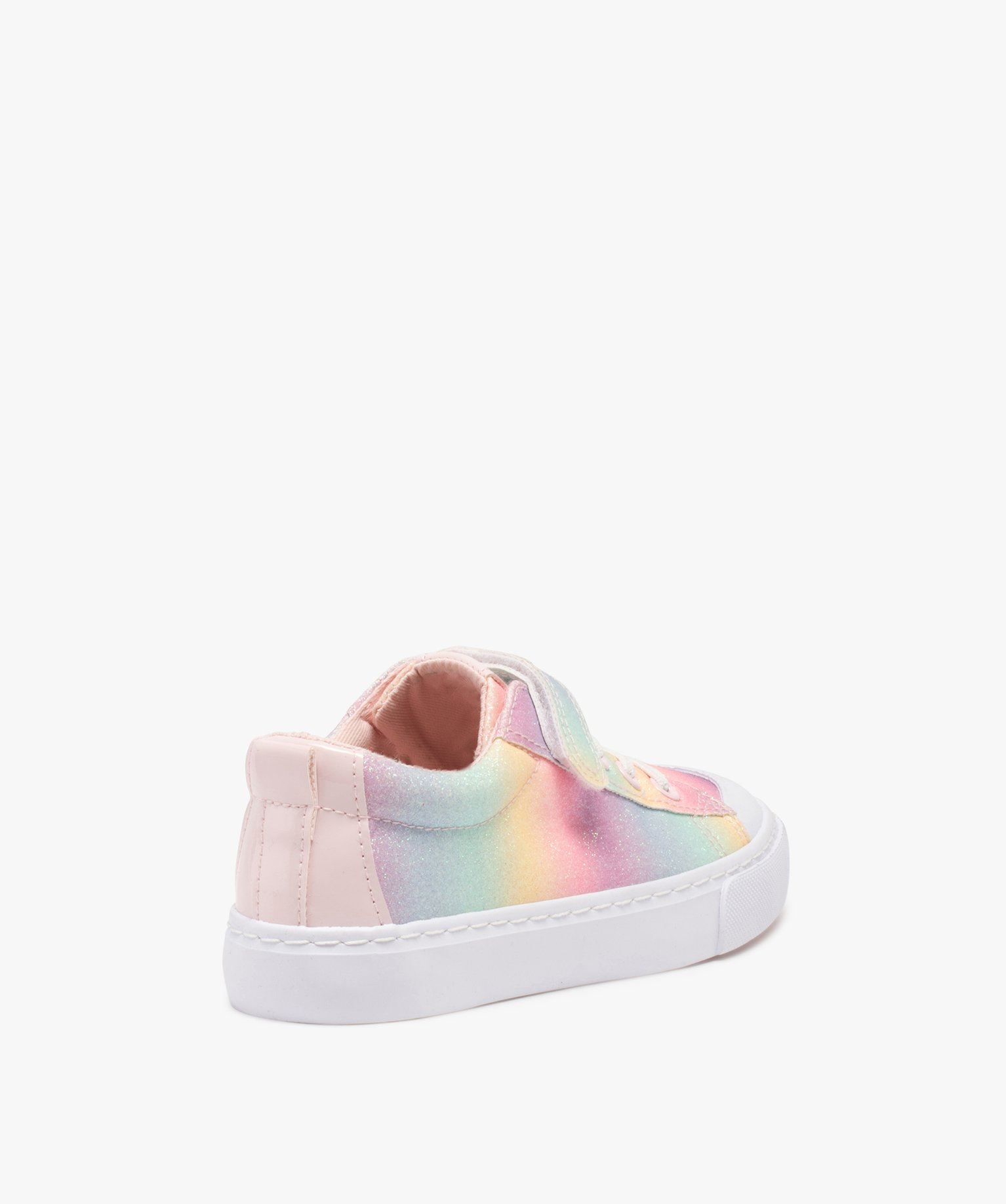 Tennis fille en toile arc-en-ciel à paillettes multicolore | GEMO