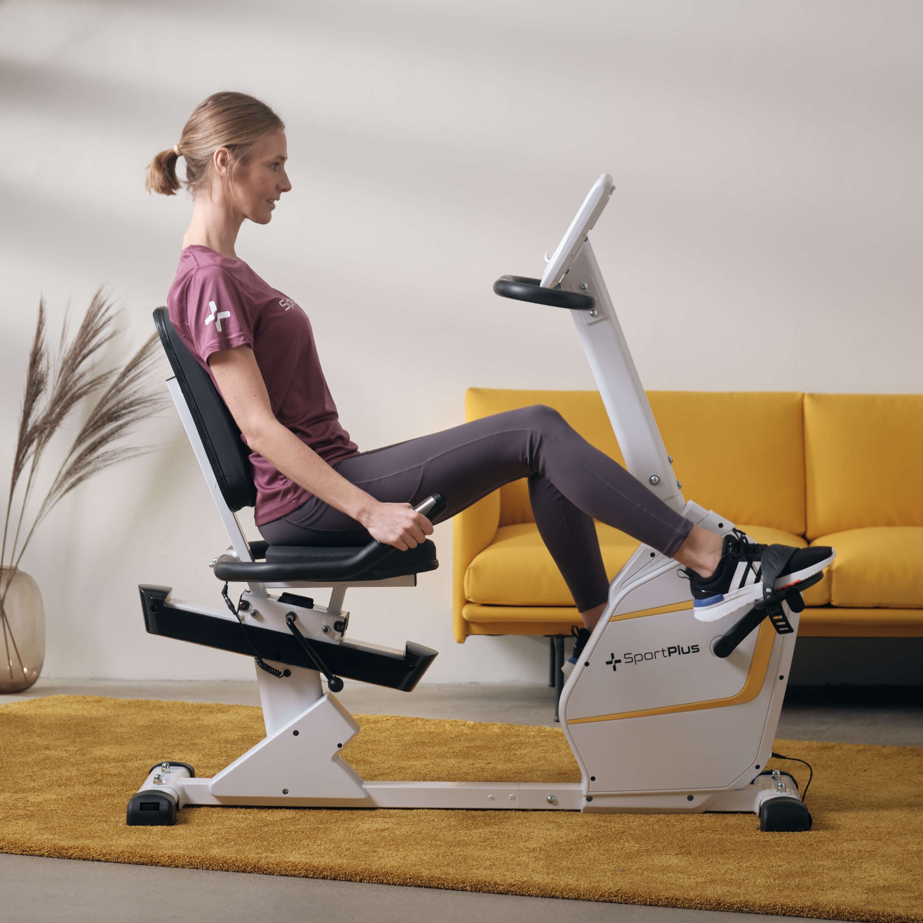 SportPlus Heimtrainer SP-RB-9900-W-iE, Sitzheimtrainer, App-Steuerung, SP-RB-9900-iE